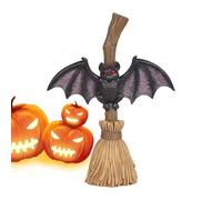 Miniature Halloween,Design di Scope Pipistrello Decorazioni Carine per Halloween | Centrotavola Decorativo Per Ingresso Casa Scrivania Giardino Mensola
