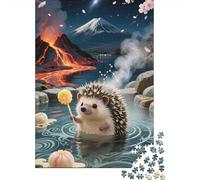 Miniature Hedgehog Jigsaw for Adults 1000 Piece Brainteasing Games Gifts for Men High- Difficulty 1000pcs (75x50cm)