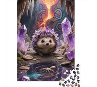 Miniature Hedgehog Jigsaw for Adults 1000 Piece Brainteasing Home Decoration Gifts for Men High- Difficulty 1000pcs (75x50cm)