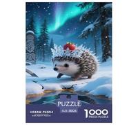 Miniature Hedgehog Jigsaw Puzzle Impossibili 1000 Pezzi Decorazione Per La Casa. Rilassamento E Intelligence Per Adulti E Bambini Da 12 Anni 38x26cm/1000pcs