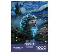 Miniature Hedgehog Jigsaw Puzzle Impossible 1000 Pezzi Decorazione Per La Casa. Rilassamento E Intelligence Per Adulti E Bambini Da 12 Anni 38x26cm/1000pcs