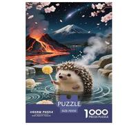 Miniature Hedgehog Jigsaw Puzzle Impossible 1000Pcs Decorazione Per La Casa. Giochi Rilassamento E Intelligence Per Adulti E Ragazzi Da 14 Anni 70x50cm/1000pcs