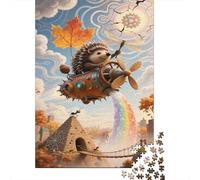 Miniature Hedgehog Puzzle Di 1000 Pezzi Puzzle in Legno Soaring in The Sky Regali Di Natale Puzzle Natura Puzzle Adulti E Ragazzi Regalo Per Lui E Per Lei +14 Anni 1000pcs (75x50cm)