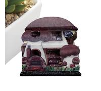 Miniature House Kit, 1:12 Tiny Figures Set, 0.98x0.75 Inches DIY Kit with Cute Accessories, Sturdy Mini Craft, Doll House Kits with Detailed Design, Hobby Kits for Home Library