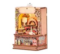 Miniature House Refrigerator Magnets - DIY 3D Wooden Mini Room Puzzle