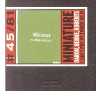 Miniature I Can't Put My Finger On It (CD) Album
