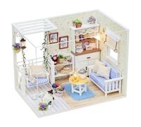 Miniature Kit per adulti, costruzione giocattolo Crafts, 6,73 x 4,57 x 5,16 pollici Realistic Wooden Puzzle House, Family Activity, Creative Room Decor, Ideale per bambini, coppie, hobbisti