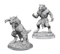 Miniature non dipinte di Critical Role: Fey Werewolves