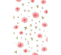 Miniature Pink Roses Lined Notebook: Soft Romantic Floral Design | 5” x 8” Portable Journal | 70 Lined Pages for Writing, Notes & Daily Thoughts