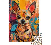 Miniature Pinscher Jigsaw for Adults 1000 Piece Brainteasing Puzzle Education Birthday Gifts Challenge 1000pcs (75x50cm)