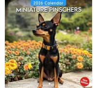 Miniature Pinschers 2026 Wall Calendar: Bold personalities in tiny frames through every season
