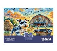 Miniature Poodle Jigsaw Puzzle Impossibili 1000Pcs Decorazione Per La Casa. Rilassamento E Intelligence Per Adulti E Ragazzi Da 14 Anni 70x50cm/1000pcs