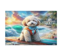 Miniature Poodle Puzzle 1000 Pezzi Rompicapo Per Tutte Le Occasioni Cute Dog Pet Versatile E Divertente Rilassamento Garantito Regalo Per Compleanni E Feste 1000 PCS