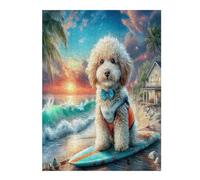 Miniature Poodle Puzzle 500 Pezzi Per Amici E Famiglia in Serata Cute Dog Pet Rompicapo Sfida Creativa Giochi Da Tavolo Relax E Intelligenza Regalo Natale 500 PCS