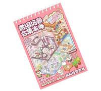Miniature Scene Stickers, 3D House Stickers, Cute Cartoon Book Decals Set, Creative Fun Activity for Kids Girls and Adults, Scrapbook, Laptop Decoration, 7.48x5.31 Inches