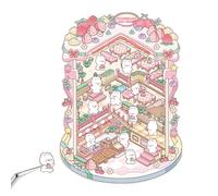 Miniature Scene Stickers, Cute Three-Dimensional Room Décor Decals, Home Decoration Stickers for Boys, Girls, Children’s Bedrooms, Playing Areas, Kids, 11.22x7.68 Inches