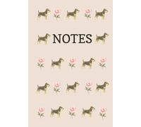 Miniature Schnauzer and Peony Notebook: Salt and Pepper, Floral, Flower, Neutral, Dog lover, Dog Breed, Dog show, Gift, Christmas, Birthday, Stocking ... 100 page, wide ruled, Hardback, 6x9 inches