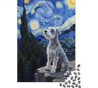 Miniature Schnauzer Jigsaw Puzzle Impossibili 1000 Pezzi Decorazione Per La Casa. Rilassamento E Intelligence Per Adulti E Bambini Da 12 Anni 1000pcs (75x50cm)