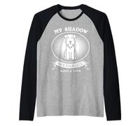 Miniature Schnauzer My Dog is My Shadow Funny Pet Dog Lover Maglia con Maniche Raglan