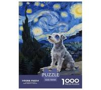Miniature Schnauzer Puzzle Sfidare 1000 Puzzle Adulti E Ragazzi Puzzle Creativo Decorazione Della Casa Idea Regalo Uomo E Donna 70x50cm/1000pcs