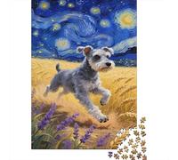 Miniature Schnauzer Puzzle Sfidare 1000 Puzzle Teenagers ArtePuzzle Decorazione Della Casa Regalo 1000pcs (75x50cm)
