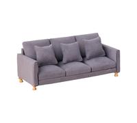 Miniature Sofa Model Figurine Craft Model Project Couch for 1/12 Scale Doll House Living Room Scene Display Decoration Realistic Miniature Living Room Sofa