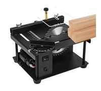 Miniature Table Saw, 7.48x6.3x5.12 Inch Saw with 7-Speed Adjustable Build, DIY Hobbyist Saws, Metal & Wood Craft Tool with Industrial Style, Accessory for Model Making & Home Workshops