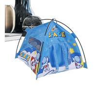 Miniature Tent - Camping Gear, Tiny Shelter for 1:12 Scale, Realistic Canopy with LED Light, Playroom Ornament for Boys Girls, Pretend Backpacking Trip Outdoor Display