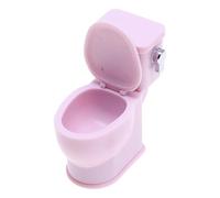 Miniature Toilet - Toilet Bowl | Miniature Toy Toillet With Realistic Flushing Sound | Funny Doll House Bathroom Furniture For Girls, Party Favors, Pretend Play & Doll House