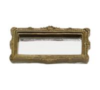 Miniature Toy House Mirror - Antique Resin Decor | Decorative Miniature Mirror Made Of Antique-style Resin, Ideal For Toy Houses, Scenes, DIY Crafts, Vanity Displays, Tabletop Decor, Art Pro