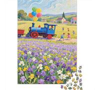Miniature Train Puzzle 1000 Pezzi, Adulti E Ragazzi 14+, Regalo Creativo, Decorazione Casa, Gioco Di Gruppo, Divertimento Educativo 1000pcs (75x50cm)