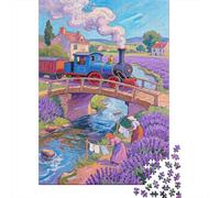 Miniature Train Puzzle 1000 Pezzi, Per Adulti E Ragazzi Da 14 Anni, Regalo Educativo, Decompressione Intellettuale, Decorazione Famiglia, Gioco Familiare 1000pcs (75x50cm)