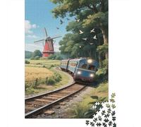 Miniature Train Puzzle Da 1000 Pezzi, Sfida Intellettuale, Decorazione Contemporanea, Regalo Multigenerazionale 1000pcs (75x50cm)