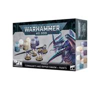 Miniature: Warhammer 40k: TYRANIDS TERMAGANTS AND RIPPER SWARM + PAINTS - Games