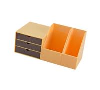 Miniaturedrawer - Fermalibri in scala 1:6, ornamenti per scene in miniatura, accessori gialli, 3,7 x 5,3 x 4,6 cm