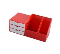 Miniaturedrawer - Fermalibri in scala 1:6, ornamenti per scene in miniatura, colore rosso, 3,7 x 5,3 x 4,6 cm