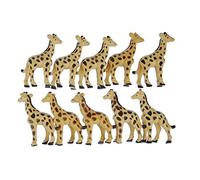 Miniblings 10x Giraffe Giraffe Figura African Beige Marrone
