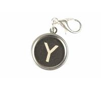 Miniblings ABC Macchina da Scrivere Charm iniziali Lettera di Richiesta Nero, Buchstabe:A