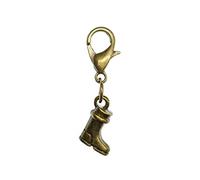 Miniblings Boots Charm Natale Nicholas Bronzo Racchette da Neve Shoe - Ciondolo Collana di Gioielli in Argento Fatti I - Braccialetto di Fascino - Pendente per Il Braccialetto
