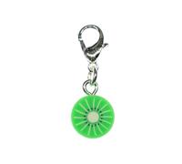 Miniblings Kiwi Charm Zipper Pull Pendant Fruits Fruit Exotic Slice Green