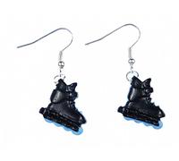 Miniblings pattini in linea orecchini pattini a rotelle pattini pattini pattinatore bl blu - Gioielli fatto a mano ho Orecchini in