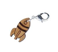 Miniblings Pendente Zipper Pull Rakete Charm Albero Shuttle All Holz Luna