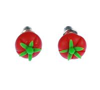 Miniblings pomodoro Orecchini verdure pomodoro rosso verde Mini 3D - moda orecchini gioielli fatti a mano che la spina orecchini
