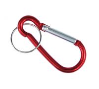 Miniblings Portachiavi Carabiner Pendente in Rosso 60mm
