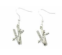 Miniblings sci orecchini Skiohrringe sci e bastoncini inverno d'argento - gioielli di moda a mano in argento placcato I Orecchini