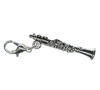 Miniblings Strumento clarinetto Musica Charm Strumenti Musicali clarinetto d'Argento - Gioielli di Moda a Mano Argento Placcato I Ciondoli - Braccialetto di Fascino - Pendente per Il Braccialetto