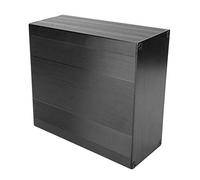 Minibox di elettronica in alluminio, Scatola di recinzione elettronica leggera Cassa di raffreddamento in alluminio spazzolato Scatola elettronica per custodia per amplificatore GPS(200 millimetri)