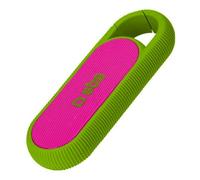 SBS mini speaker wireless, portatile e compatto con design POP, 2W di potenza, per iPhone, Samsung, Oppo, Xiaomi, Huawei, gancio per cintura, cavo di ricarica incluso, verde
