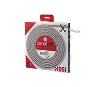 Canalina autoadesiva Canalroll 10x10mm, bobina 5 metri bianco Rosi 71501-A