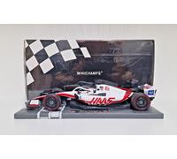 MINICHAMPS 1:18 MODELLINO AUTO F1 HAAS VF-22 MAGNUSSEN BAHRAIN GP 2022 DIE CAST